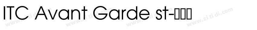 ITC Avant Garde st字体转换